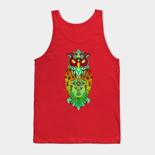 big little owl in mexican pattern ecopop Tank Top